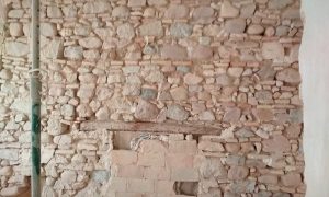 Limpieza muros chorro de arena